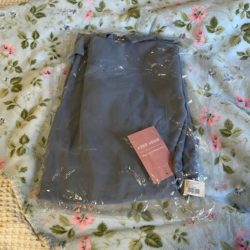 BNWT Birdy Grey Karen Robe in Dusty Blue